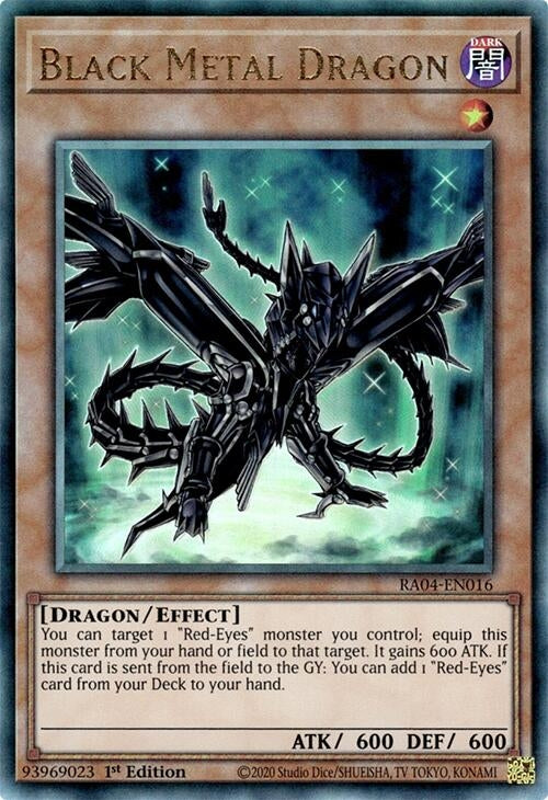 Image for Black Metal Dragon (PUR) (RA04-EN016) (Quarter Century Stampede) (RA04) - YuGiOh