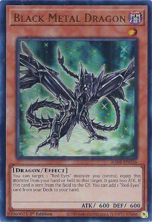 Image for Black Metal Dragon (UR) (RA04-EN016) (Quarter Century Stampede) (RA04) - YuGiOh