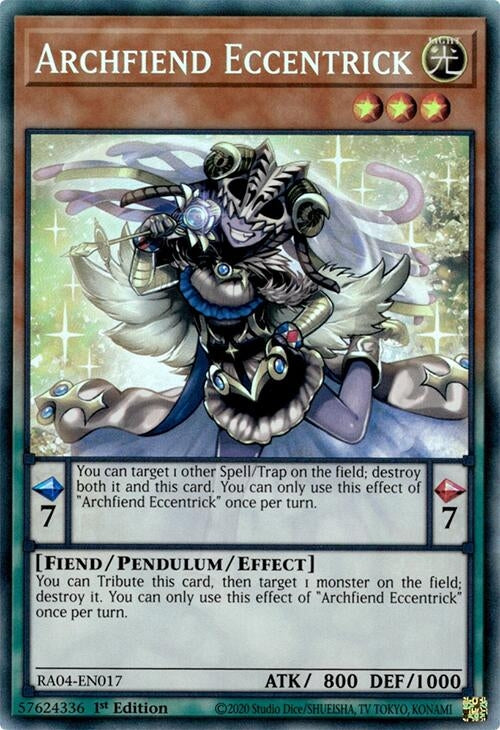 Image for Archfiend Eccentrick (PCR) (RA04-EN017) (Quarter Century Stampede) (RA04) - YuGiOh