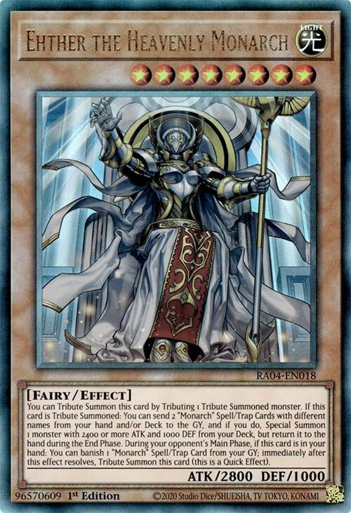 Image for Ehther the Heavenly Monarch (PUR) (RA04-EN018) (Quarter Century Stampede) (RA04) - YuGiOh