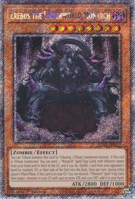 Image for Erebus the Underworld Monarch (Platinum Secret Rare) (RA04-EN019) (Quarter Century Stampede) (RA04) - YuGiOh