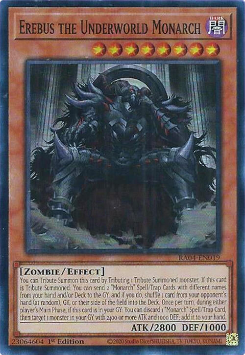Image for Erebus the Underworld Monarch (RA04-EN019) (Quarter Century Stampede) (RA04) - YuGiOh