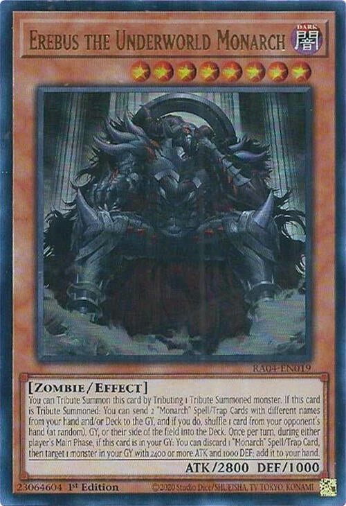Image for Erebus the Underworld Monarch (UR) (RA04-EN019) (Quarter Century Stampede) (RA04) - YuGiOh