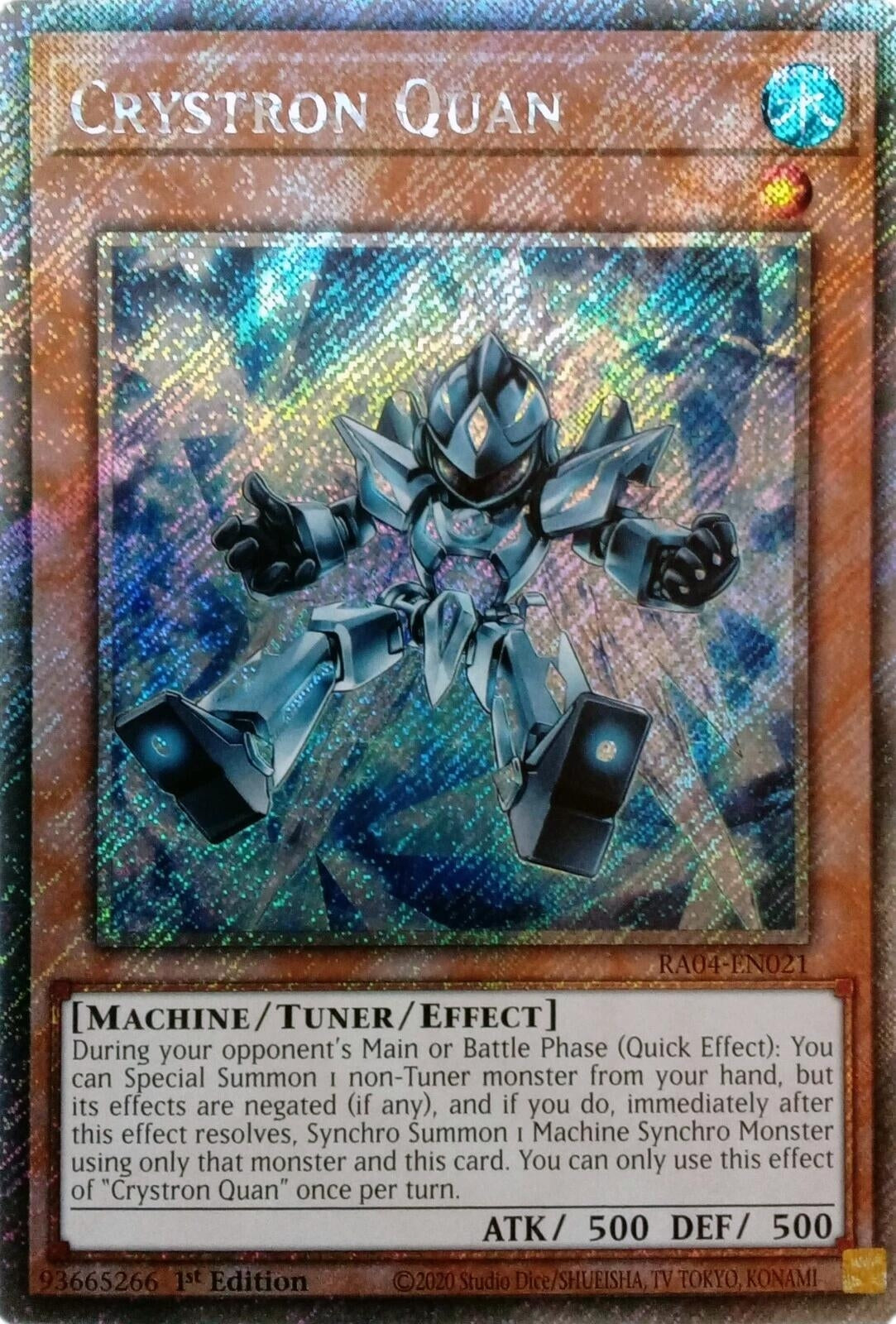 Image for Crystron Quan (Platinum Secret Rare) (RA04-EN021) (Quarter Century Stampede) (RA04) - YuGiOh