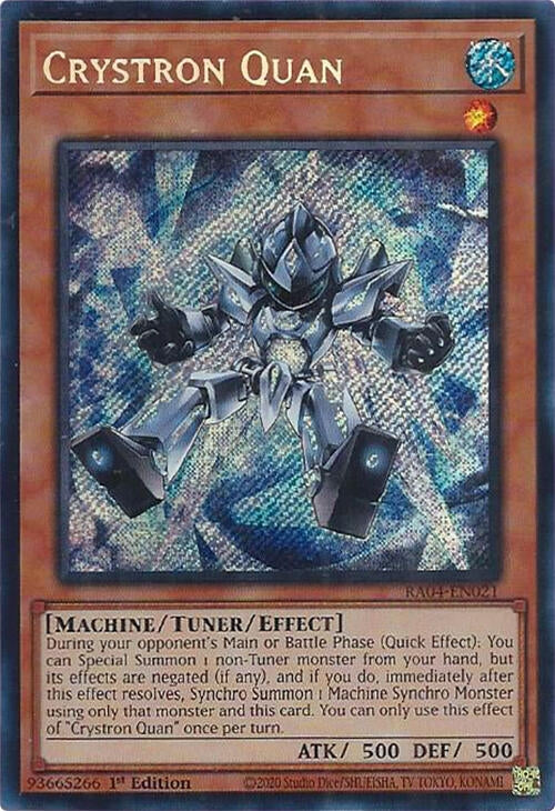 Image for Crystron Quan (Secret Rare) (RA04-EN021) (Quarter Century Stampede) (RA04) - YuGiOh