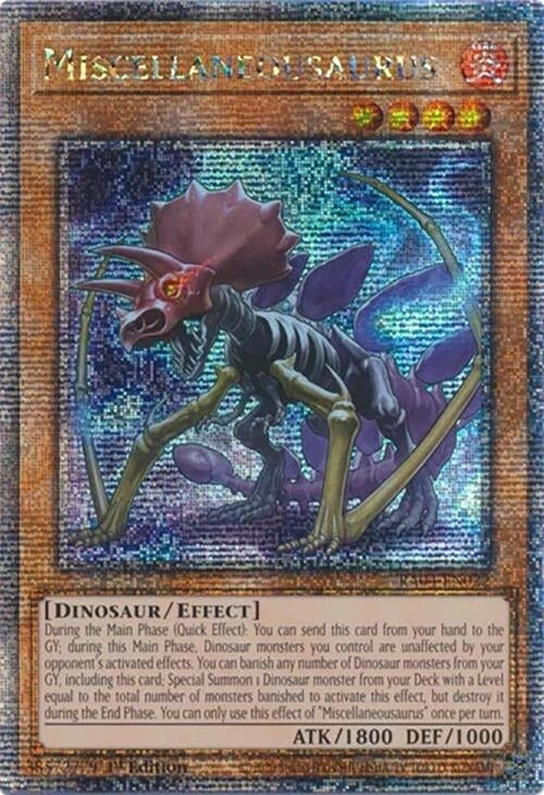 Image for Miscellaneousaurus (Quarter Century Secret Rare) (RA04-EN022) (Quarter Century Stampede) (RA04) - YuGiOh