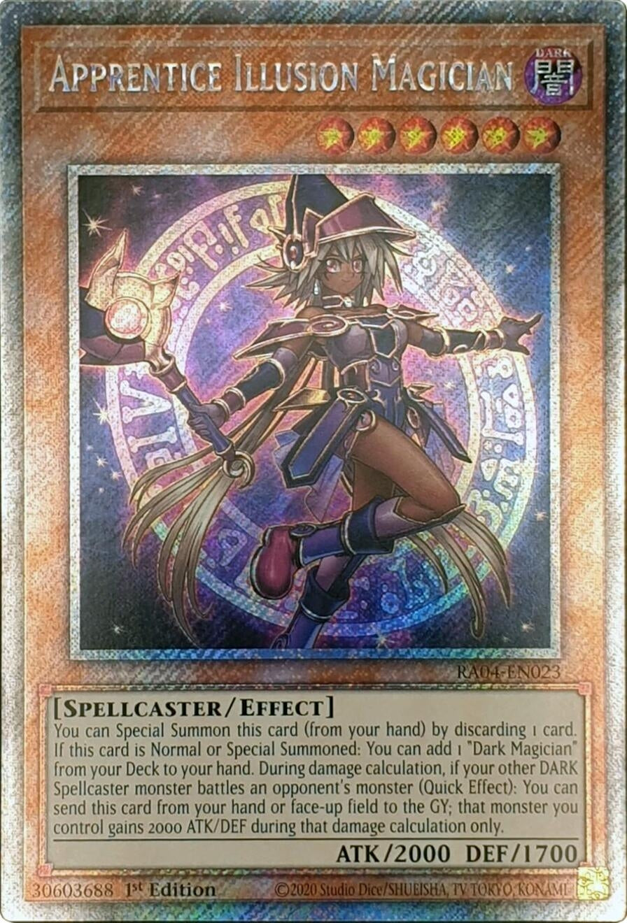 Image for Apprentice Illusion Magician (Platinum Secret Rare) (RA04-EN023) (Quarter Century Stampede) (RA04) - YuGiOh