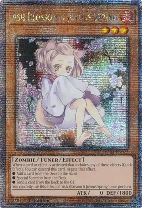 Image for Ash Blossom & Joyous Spring (Alternate Art) (Quarter Century Secret Rare) (RA04-EN025) (Quarter Century Stampede) (RA04) - YuGiOh