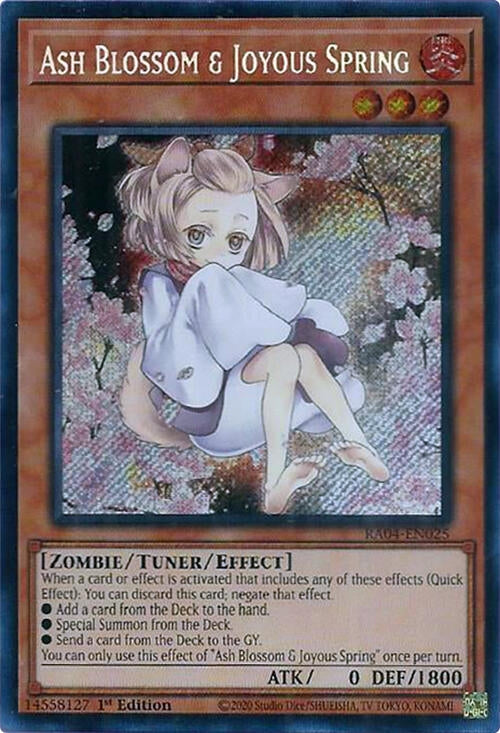 Image for Ash Blossom & Joyous Spring (Alternate Art) (Secret Rare) (RA04-EN025) (Quarter Century Stampede) (RA04) - YuGiOh