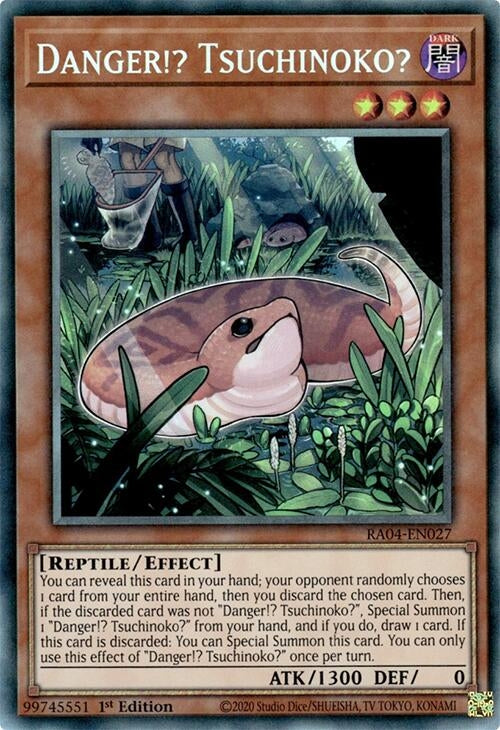 Image for Danger!? Tsuchinoko? (PCR) (RA04-EN027) (Quarter Century Stampede) (RA04) - YuGiOh