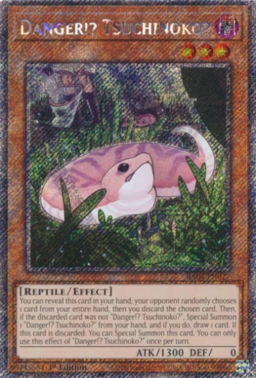 Image for Danger!? Tsuchinoko? (Platinum Secret Rare) (RA04-EN027) (Quarter Century Stampede) (RA04) - YuGiOh
