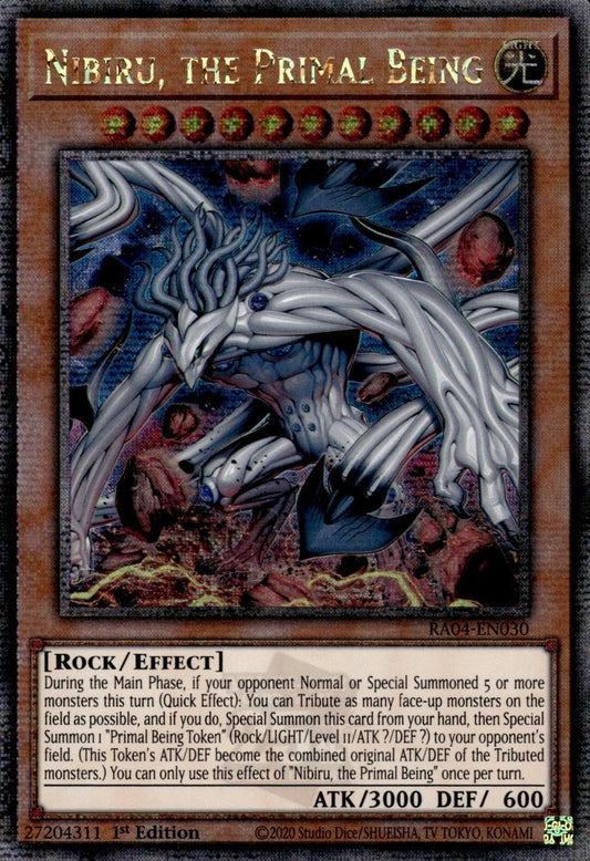 Image for Nibiru, the Primal Being (New Art) (Quarter Century Secret Rare) (RA04-EN030) (Quarter Century Stampede) (RA04) - YuGiOh
