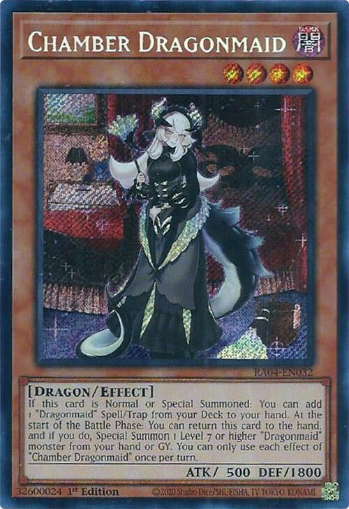 Image for Chamber Dragonmaid (Secret Rare) (RA04-EN032) (Quarter Century Stampede) (RA04) - YuGiOh