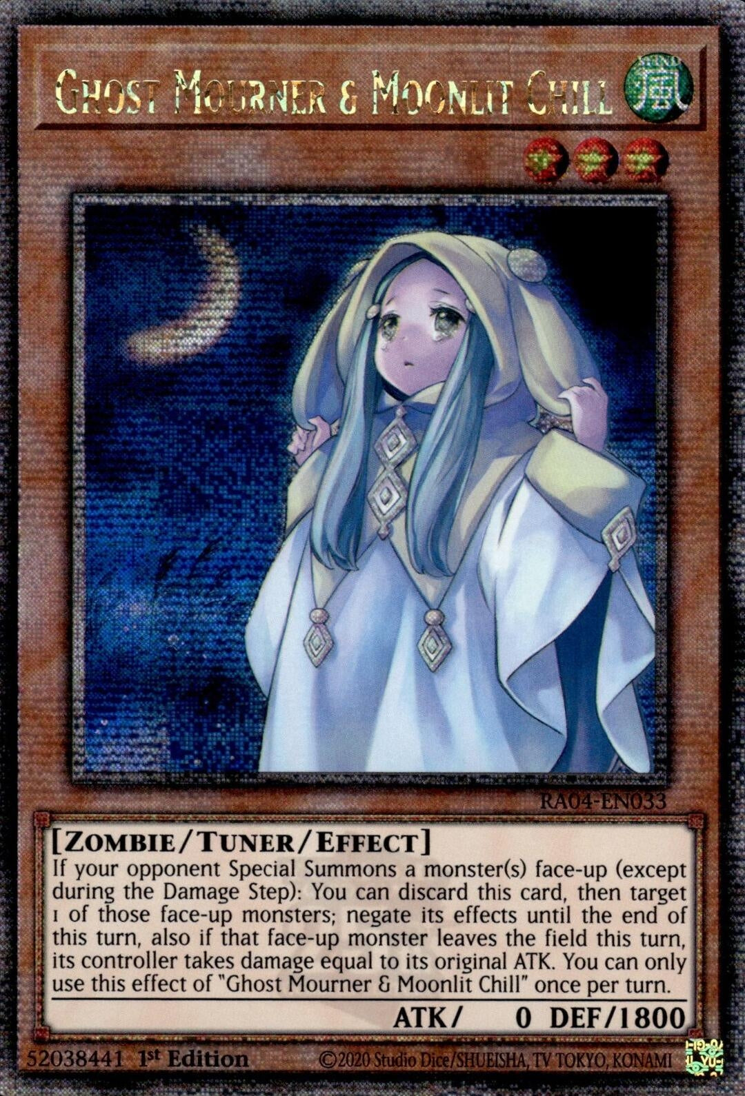 Image for Ghost Mourner & Moonlit Chill (Quarter Century Secret Rare) (RA04-EN033) (Quarter Century Stampede) (RA04) - YuGiOh