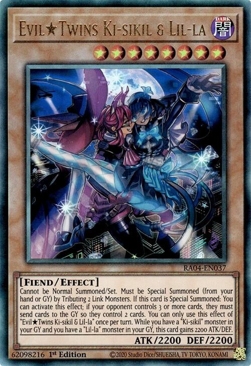 Image for Evil Twins Ki-sikil & Lil-la (PUR) (RA04-EN037) (Quarter Century Stampede) (RA04) - YuGiOh