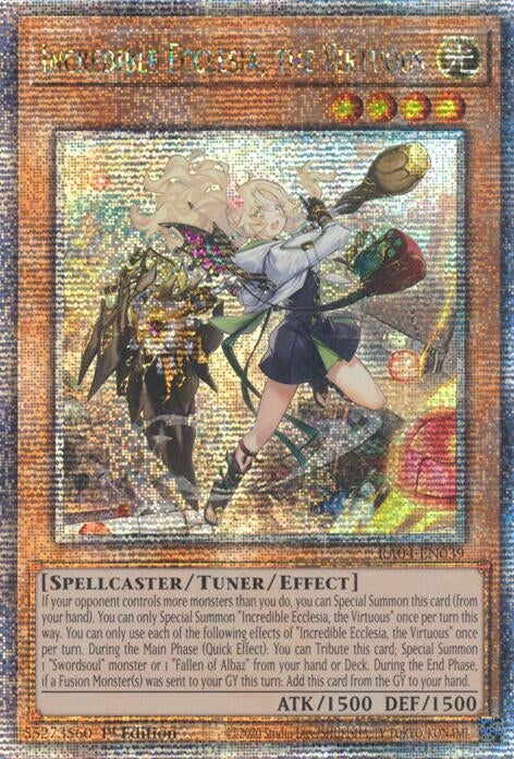 Image for Incredible Ecclesia, the Virtuous (New Art) (Quarter Century Secret Rare) (RA04-EN039) (Quarter Century Stampede) (RA04) - YuGiOh