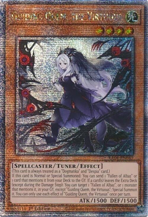 Image for Guiding Quem, the Virtuous (Quarter Century Secret Rare) (RA04-EN043) (Quarter Century Stampede) (RA04) - YuGiOh