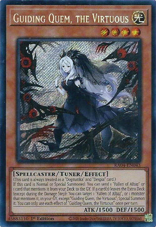 Image for Guiding Quem, the Virtuous (Secret Rare) (RA04-EN043) (Quarter Century Stampede) (RA04) - YuGiOh