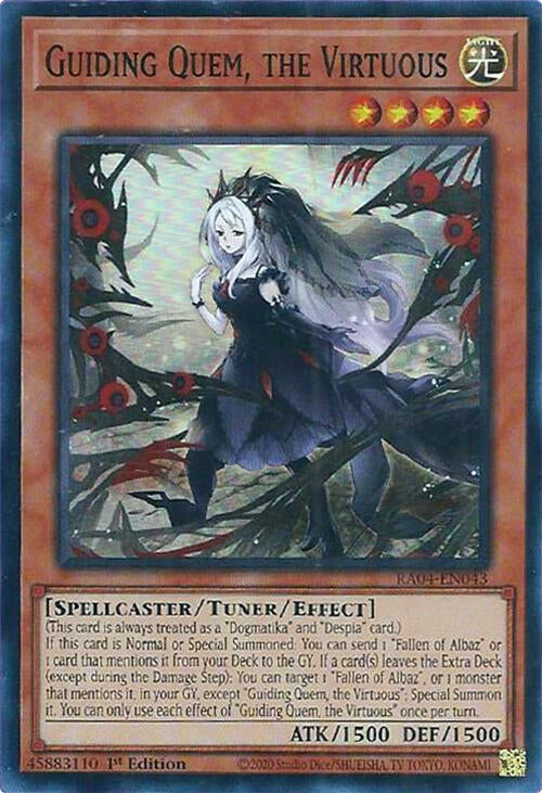 Image for Guiding Quem, the Virtuous (RA04-EN043) (Quarter Century Stampede) (RA04) - YuGiOh