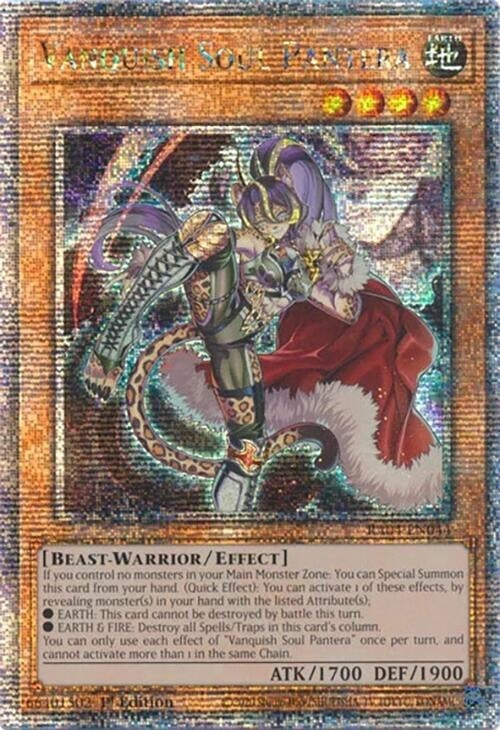 Image for Vanquish Soul Pantera (Quarter Century Secret Rare) (RA04-EN044) (Quarter Century Stampede) (RA04) - YuGiOh