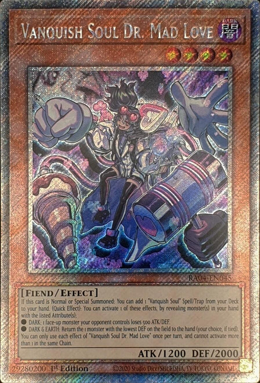 Image for Vanquish Soul Dr. Mad Love (Platinum Secret Rare) (RA04-EN045) (Quarter Century Stampede) (RA04) - YuGiOh
