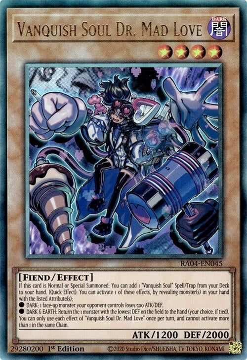 Image for Vanquish Soul Dr. Mad Love (PUR) (RA04-EN045) (Quarter Century Stampede) (RA04) - YuGiOh