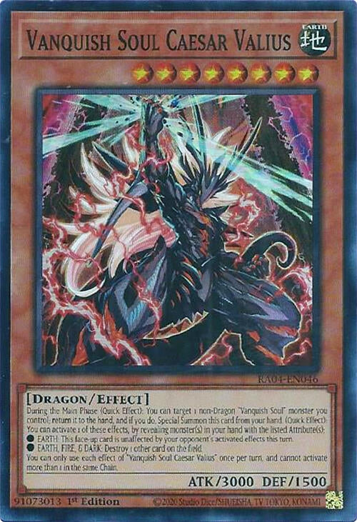 Image for Vanquish Soul Caesar Valius (RA04-EN046) (Quarter Century Stampede) (RA04) - YuGiOh