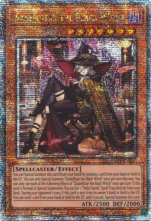 Image for Diabellstar the Black Witch (New Art) (Quarter Century Secret Rare) (RA04-EN047) (Quarter Century Stampede) (RA04) - YuGiOh