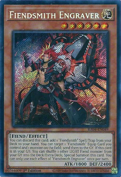 Image for Fiendsmith Engraver (Secret Rare) (RA04-EN049) (Quarter Century Stampede) (RA04) - YuGiOh