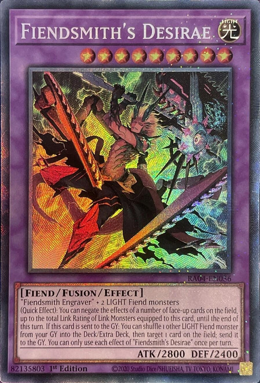Image for Fiendsmith's Desirae (PCR) (RA04-EN056) (Quarter Century Stampede) (RA04) - YuGiOh