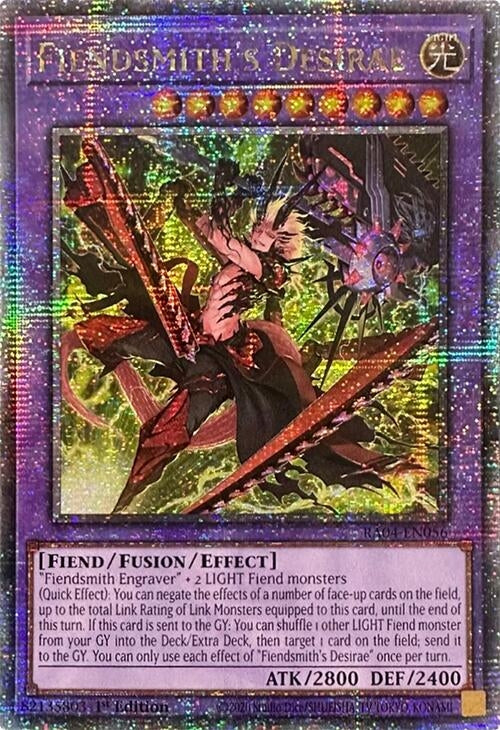 Image for Fiendsmith's Desirae (Quarter Century Secret Rare) (RA04-EN056) (Quarter Century Stampede) (RA04) - YuGiOh