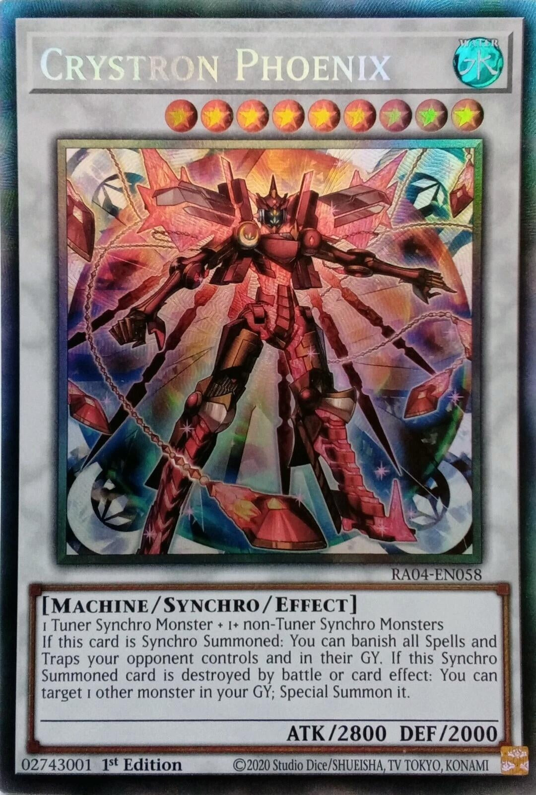 Image for Crystron Phoenix (PCR) (RA04-EN058) (Quarter Century Stampede) (RA04) - YuGiOh