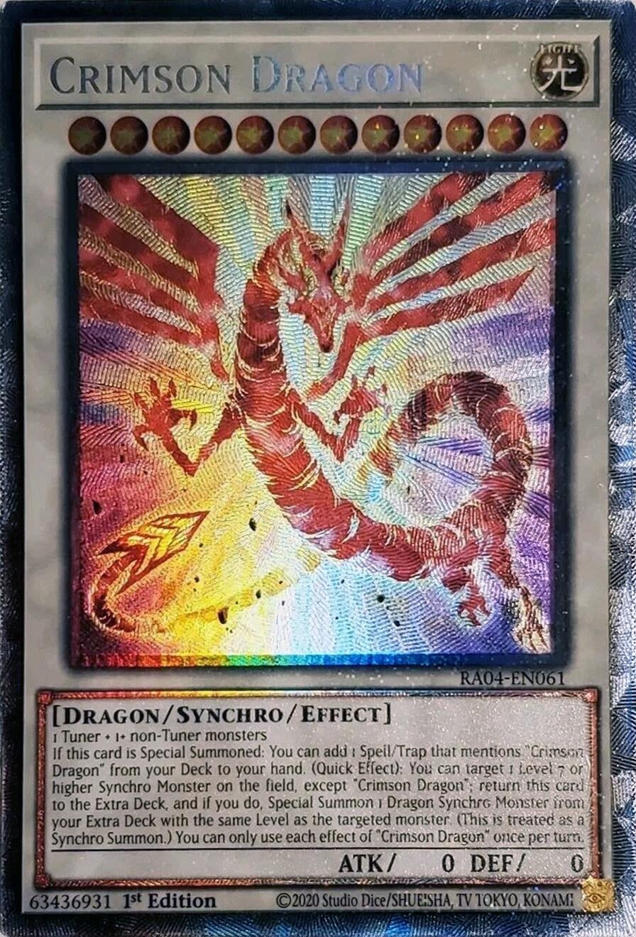 Image for Crimson Dragon (PCR) (RA04-EN061) (Quarter Century Stampede) (RA04) - YuGiOh