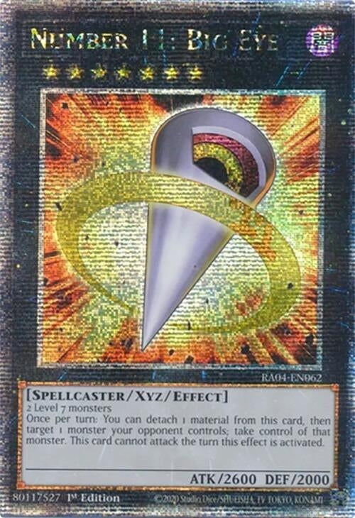 Image for Number 11: Big Eye (Quarter Century Secret Rare) (RA04-EN062) (Quarter Century Stampede) (RA04) - YuGiOh