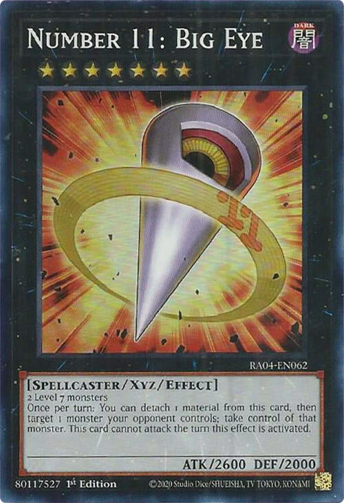 Image for Number 11: Big Eye (RA04-EN062) (Quarter Century Stampede) (RA04) - YuGiOh