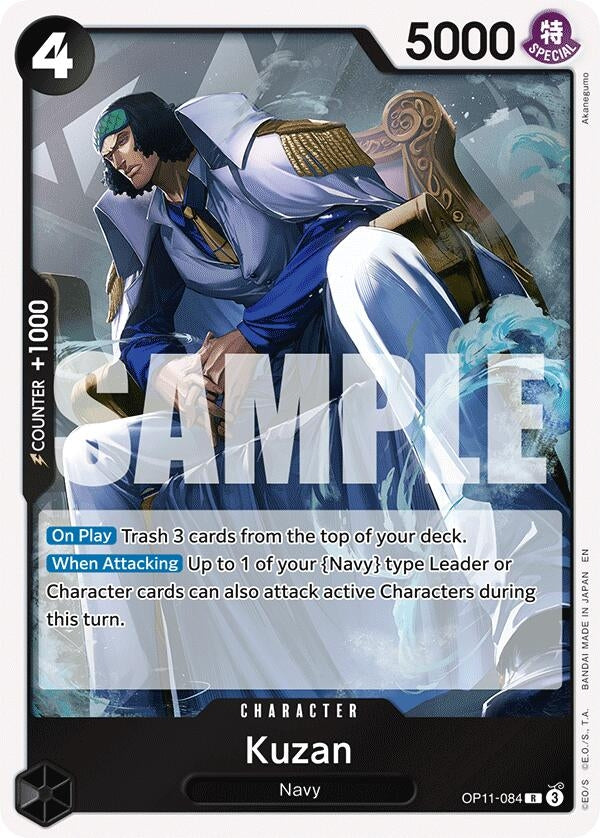 Image for Kuzan (OP11-084) (A Fist of Divine Speed) - One Piece Card Game