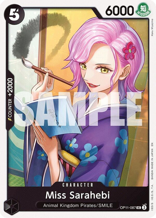 Image for Miss Sarahebi (OP11-087) (A Fist of Divine Speed) - One Piece Card Game