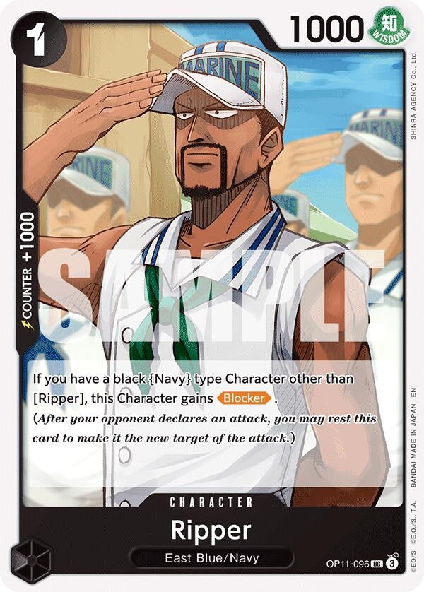 Image for Ripper (OP11-096) (A Fist of Divine Speed) - One Piece Card Game