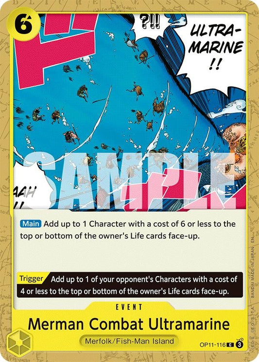 Image for Merman Combat Ultramarine (OP11-116) (A Fist of Divine Speed) - One Piece Card Game