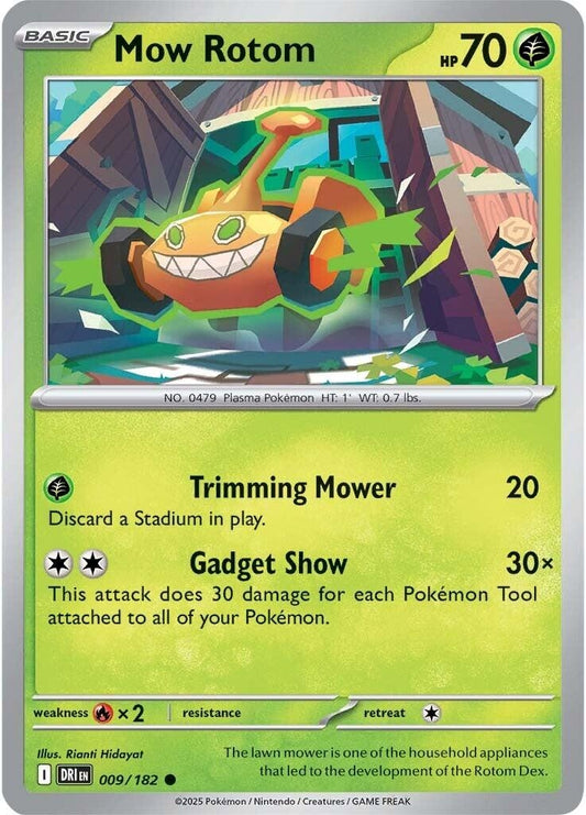 Image for Mow Rotom (009/182) (SV10: Destined Rivals) - Pokemon
