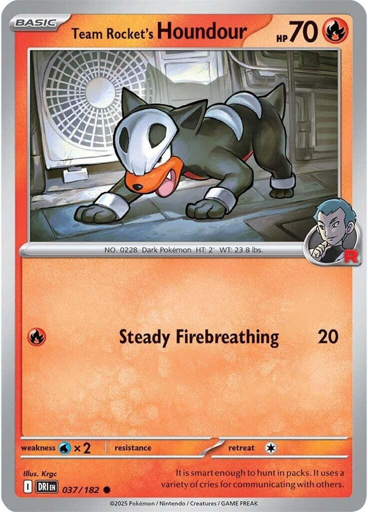 Image for Team Rocket's Houndour (037/182) (SV10: Destined Rivals) - Pokemon