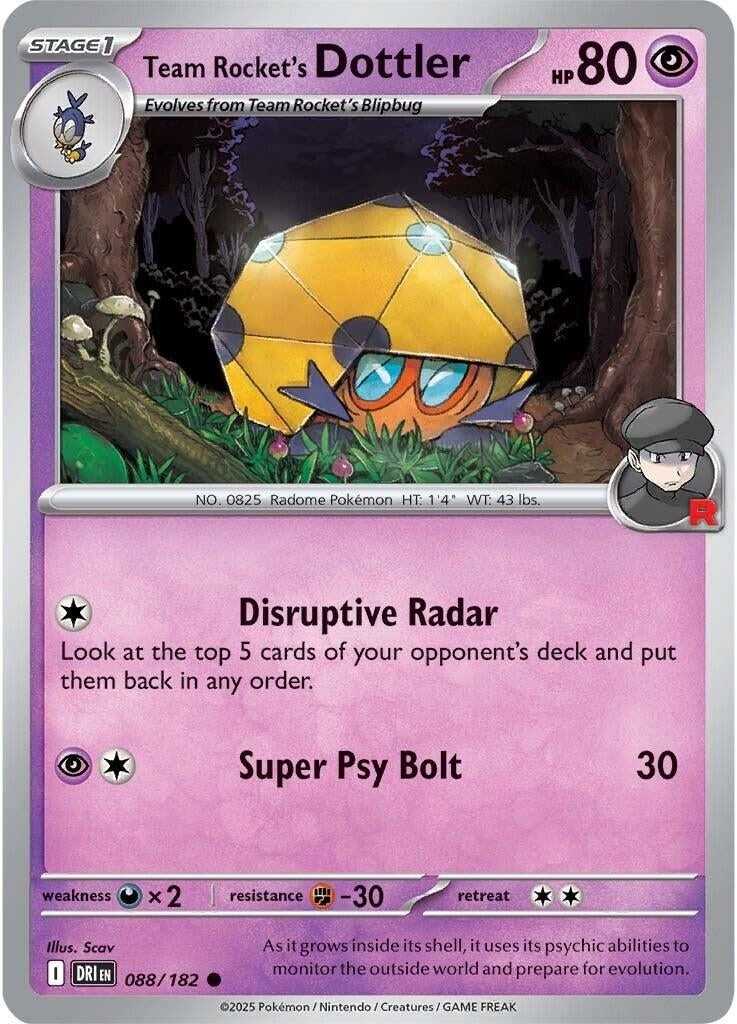 Image for Team Rocket's Dottler (088/182) (SV10: Destined Rivals) - Pokemon