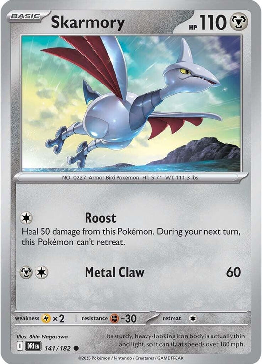 Image for Skarmory (141/182) (SV10: Destined Rivals) - Pokemon