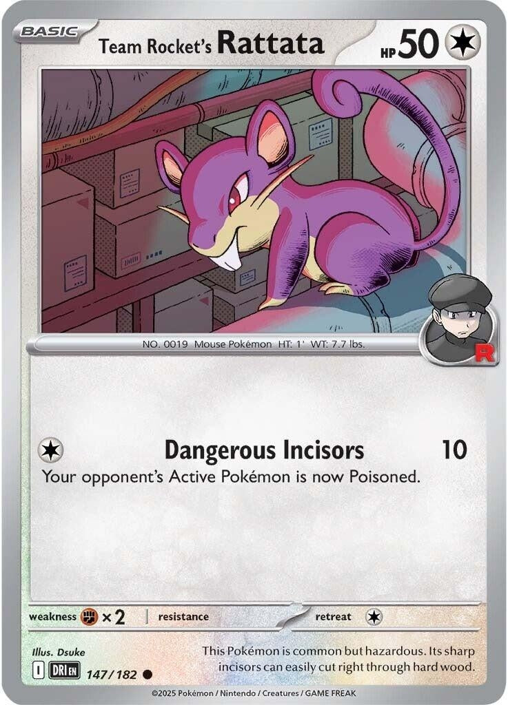 Image for Team Rocket's Rattata (147/182) (SV10: Destined Rivals) - Pokemon