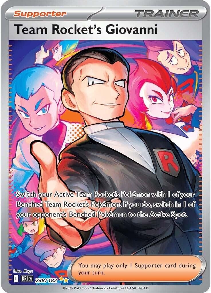 Image for Team Rocket's Giovanni (238/182) (SV10: Destined Rivals) - Pokemon