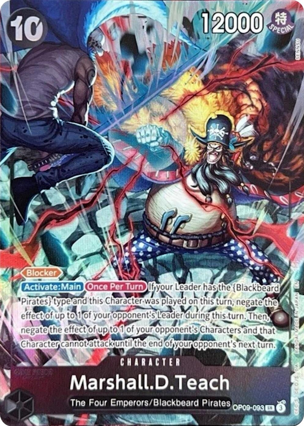 Image for Marshall.D.Teach (093) (English Version 2nd Anniversary Set) (OP09-093) (One Piece Promotion Cards) - One Piece Card Game