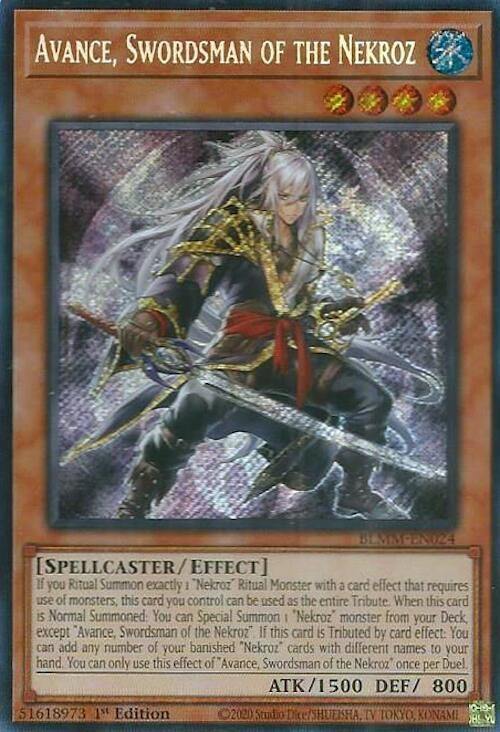 Image for Avance, Swordsman of the Nekroz (BLMM-EN024) (Battles of Legend: Monster Mayhem) (BLMM) - YuGiOh