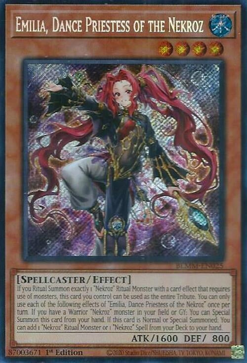 Image for Emilia, Dance Priestess of the Nekroz (BLMM-EN025) (Battles of Legend: Monster Mayhem) (BLMM) - YuGiOh