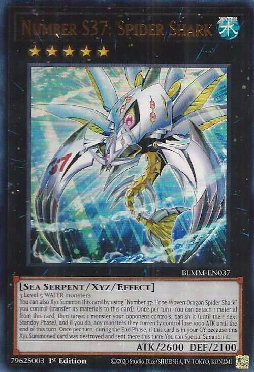 Image for Number S37: Spider Shark (BLMM-EN037) (Battles of Legend: Monster Mayhem) (BLMM) - YuGiOh
