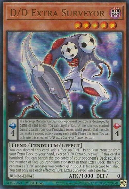 Image for D/D Extra Surveyor (BLMM-EN043) (Battles of Legend: Monster Mayhem) (BLMM) - YuGiOh